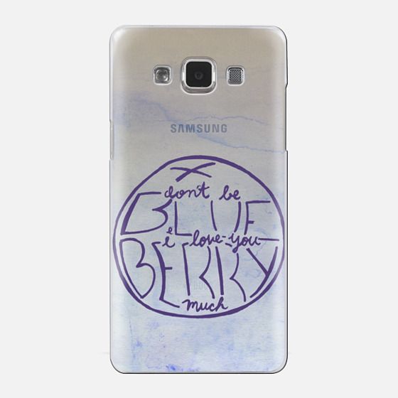 be blueberry" ombre watercolor phone case - classic snap 手机壳