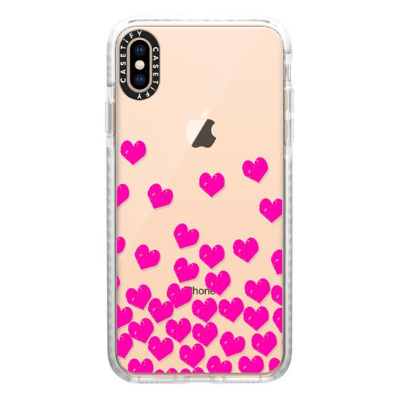 hot pink neon pink heart cell phone transparent hipster