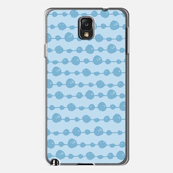 modern hand painted pastel blue abstract dots stripes