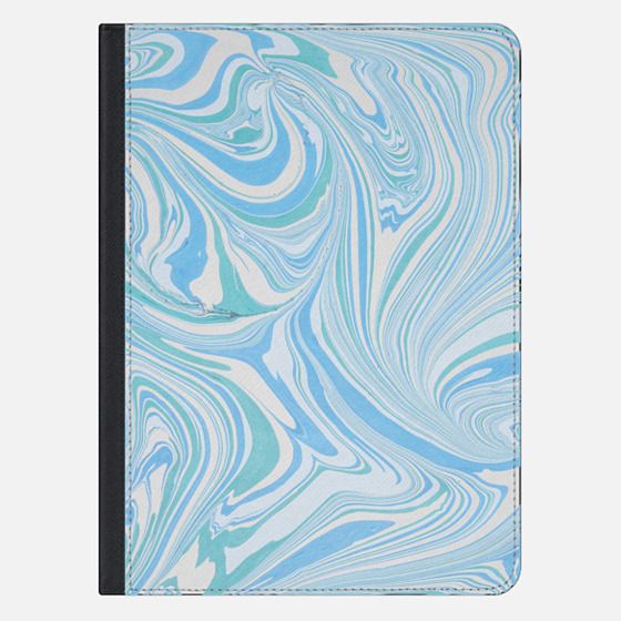 pastel blue green white modern chic marble