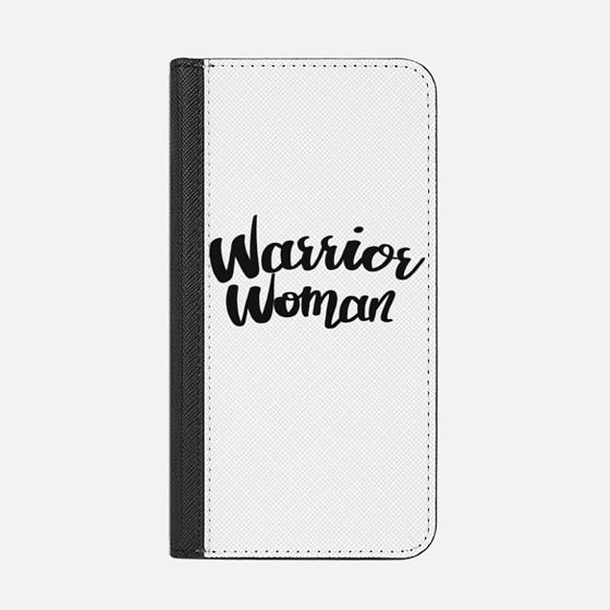 warrior woman black caligraphy / wonder woman