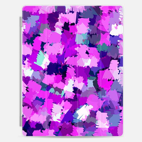 abstract violet purple girly doodle pattern