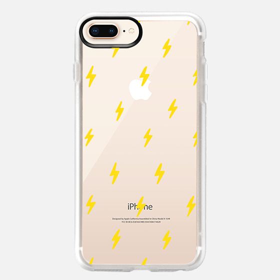 lightning thunder bolts electricity retro transparent case 035