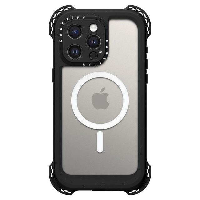 CASETiFY iPhone 15 Pro Max ケース ブラック バウンス エクストリーム ケース Bounce Extreme Case MagSafe Compatible - Black - iPhone 15 Pro Max casetify