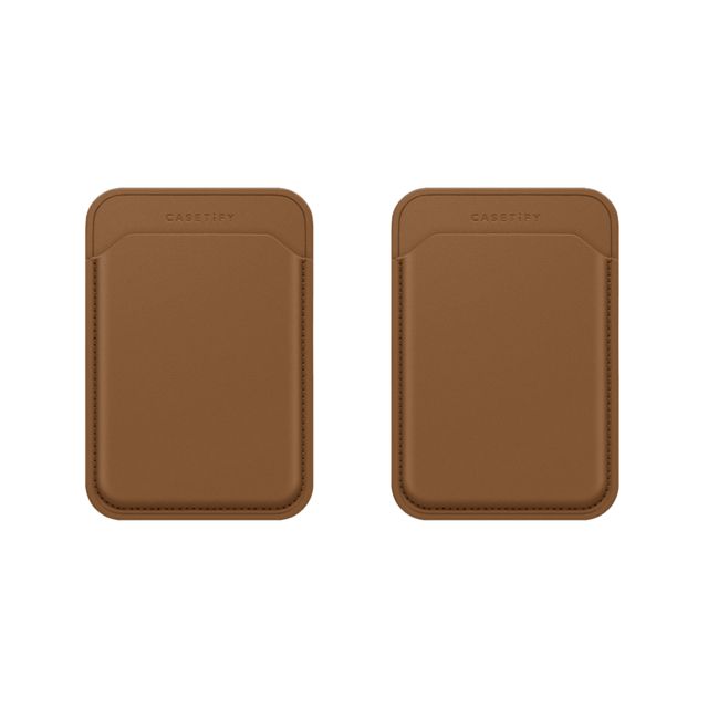 CASETiFY - Snappy Wallet Duo Set セットでお得 Snappy Wallet Duo Set - BioVeg Wallet MagSafe Compatible (Tan/Blue x2) casetify