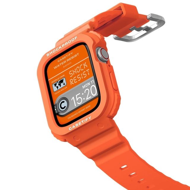 CASETiFY Apple Watch Band Series 7-9 (41mm) オレンジ Bounce Odyssey バンド The Bounce Odyssey Band 41mm (Series 7-9) - Orange casetify