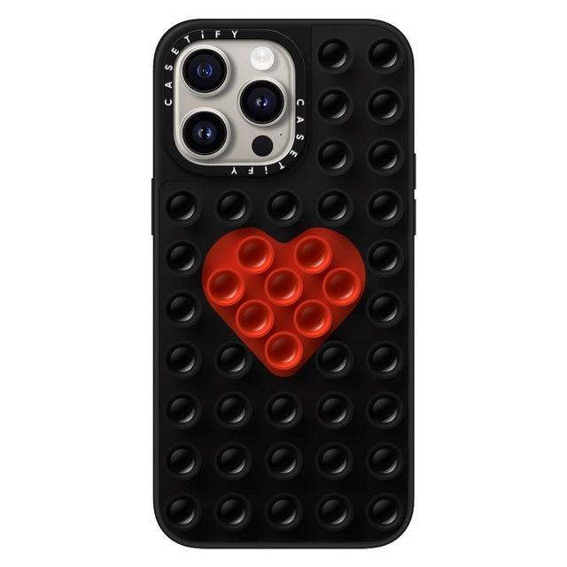 CASETiFY iPhone 15 Pro Max ケース ブラック Stick-It ケース The Stick-It Case - Black - iPhone 15 Pro Max casetify