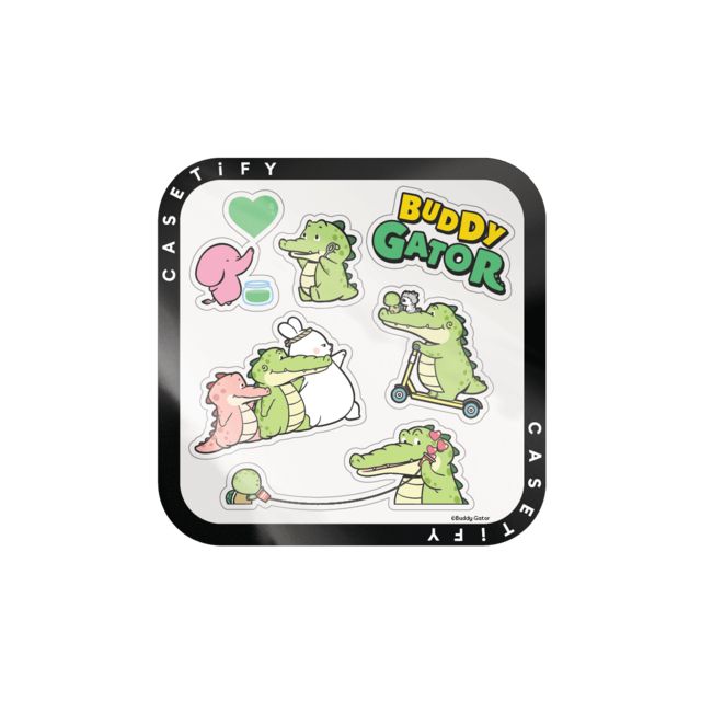 Buddy Gator x CASETiFY Sticker Pack グリーン ステッカー Buddy Gator Sticker Pack
