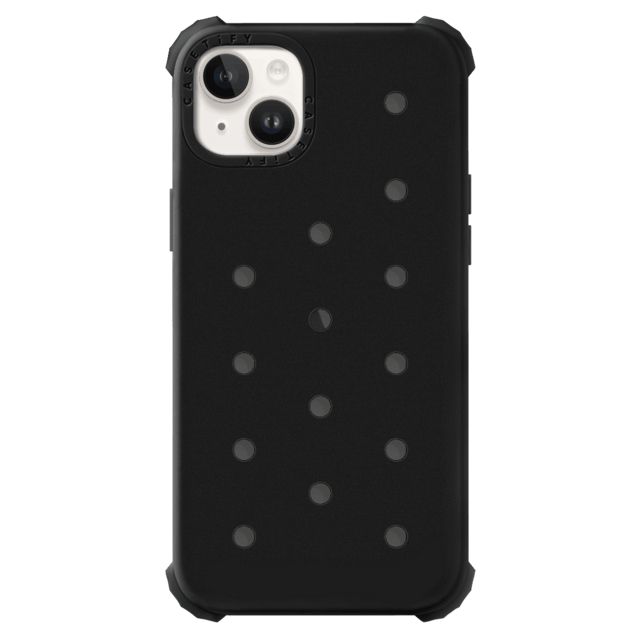 CASETiFY iPhone 14 Plus ケース ブラック ピン ケース iPhone 14 Plus - The Push-In Case - Black casetify