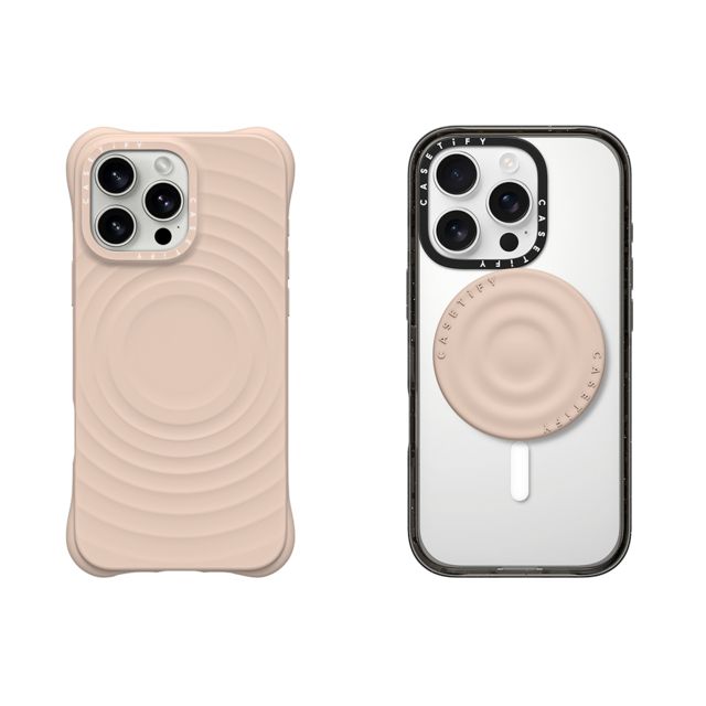 CASETiFY - セットでお得 2-in-1 Essentials Set - Ripple Case - Oat - iPhone 16 Pro Max & Snappy Ripple Grip Stand (Oat) casetify Back to School CASETiFY - セットでお得 2-in-1 Essentials Set - Ripple Case - Oat - iPhone 16 Pro Max & Snappy Ripple Grip Stand (Oat) casetify Back to School