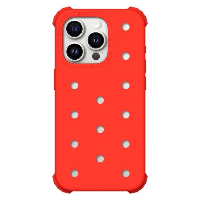 CASETiFY iPhone 15 Pro Case レッド ピン ケース iPhone 15 Pro - The Push-In Case - Red casetify CASETiFY iPhone 15 Pro Case レッド ピン ケース iPhone 15 Pro - The Push-In Case - Red casetify
