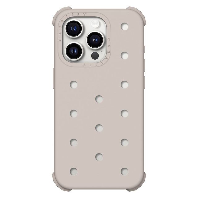 CASETiFY iPhone 15 Pro ケース Ivory ピン ケース iPhone 15 Pro - The Push-In Case - Ivory casetify