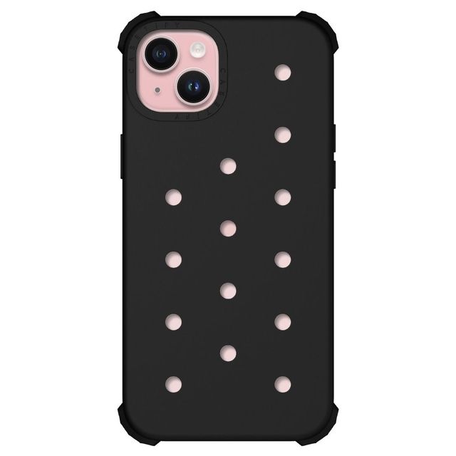 CASETiFY iPhone 15 Plus ケース ブラック ピン ケース iPhone 15 Plus - The Push-In Case - Black casetify