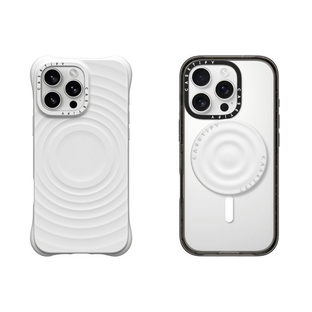 CASETiFY - セットでお得 2-in-1 Essentials Set - Ripple Case - White - iPhone 16 Pro Max & Snappy Ripple Grip Stand (White) casetify Father's Day CASETiFY - セットでお得 2-in-1 Essentials Set - Ripple Case - White - iPhone 16 Pro Max & Snappy Ripple Grip Stand (White) casetify Father's Day