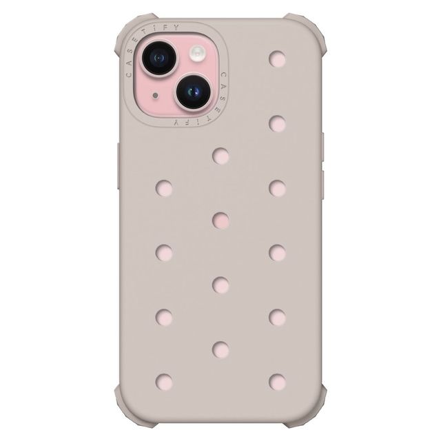 CASETiFY iPhone 15 ケース Ivory ピン ケース iPhone 15 - The Push-In Case - Ivory casetify