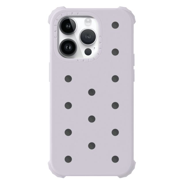 CASETiFY iPhone 14 Pro ケース ラベンダー ピン ケース iPhone 14 Pro - The Push-In Case - Lavender casetify