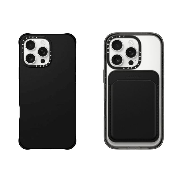 CASETiFY - ブラック セットでお得 2-in-1 BioVeg Set - iPhone 16 Pro (Black) & Snappy Wallet (Black) casetify