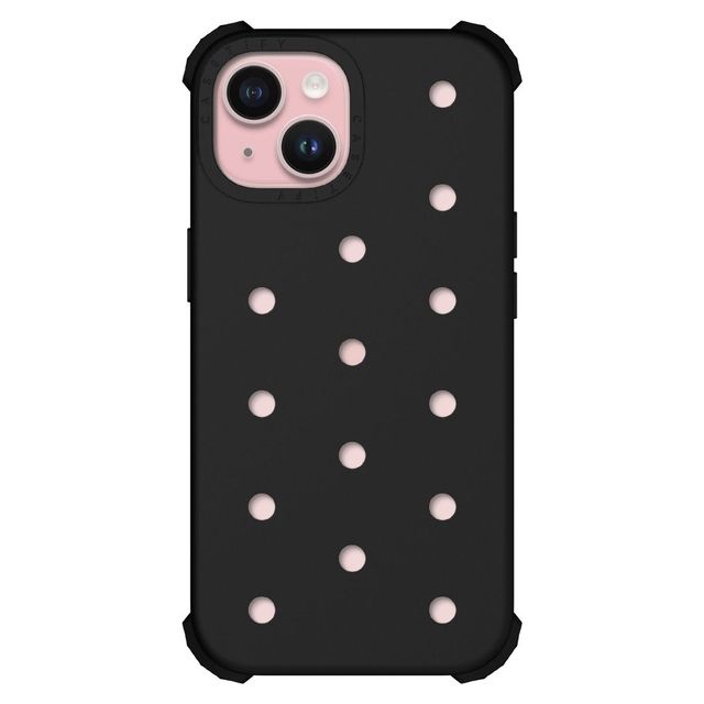 CASETiFY iPhone 15 ケース ブラック ピン ケース iPhone 15 - The Push-In Case - Black casetify