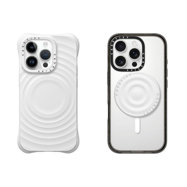 CASETiFY - セットでお得 2-in-1 Essentials Set - Ripple Case - White - iPhone 14 Pro & Snappy Ripple Grip Stand (White) casetify Father's Day CASETiFY - セットでお得 2-in-1 Essentials Set - Ripple Case - White - iPhone 14 Pro & Snappy Ripple Grip Stand (White) casetify Father's Day