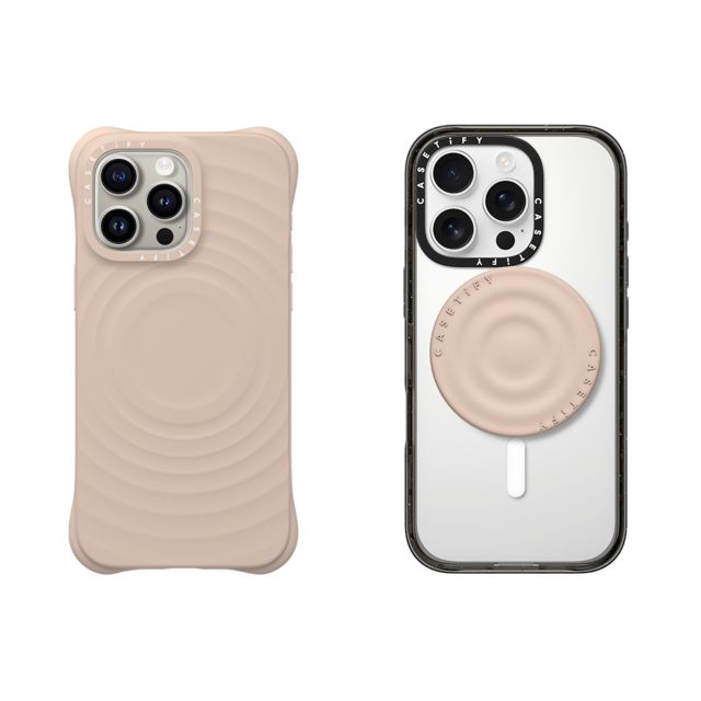 CASETiFY - セットでお得 2-in-1 Essentials Set - Ripple Case - Oat - iPhone 15 Pro Max & Snappy Ripple Grip Stand (Oat) casetify Back to School CASETiFY - セットでお得 2-in-1 Essentials Set - Ripple Case - Oat - iPhone 15 Pro Max & Snappy Ripple Grip Stand (Oat) casetify Back to School