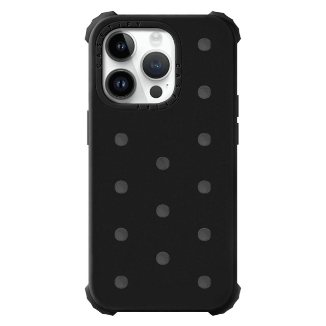 CASETiFY iPhone 14 Pro ケース ブラック ピン ケース iPhone 14 Pro - The Push-In Case - Black casetify