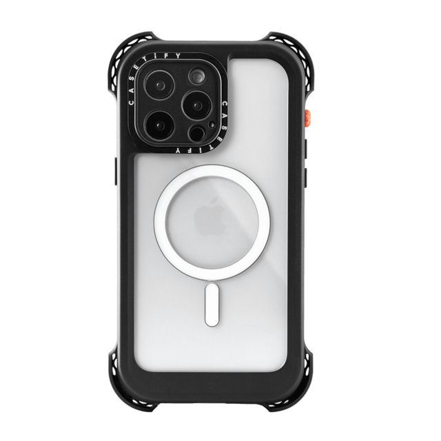 CASETiFY iPhone 14 Pro Max ケース ブラック バウンス エクストリーム ケース Bounce Extreme Case MagSafe Compatible - Black - iPhone 14 Pro Max casetify