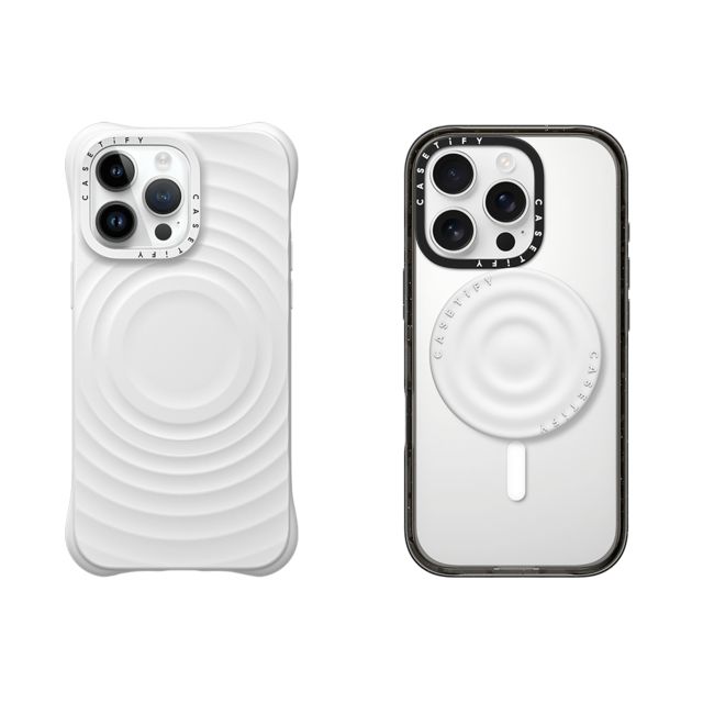 CASETiFY - セットでお得 2-in-1 Essentials Set - Ripple Case - White - iPhone 14 Pro Max & Snappy Ripple Grip Stand (White) casetify Back to School CASETiFY - セットでお得 2-in-1 Essentials Set - Ripple Case - White - iPhone 14 Pro Max & Snappy Ripple Grip Stand (White) casetify Back to School