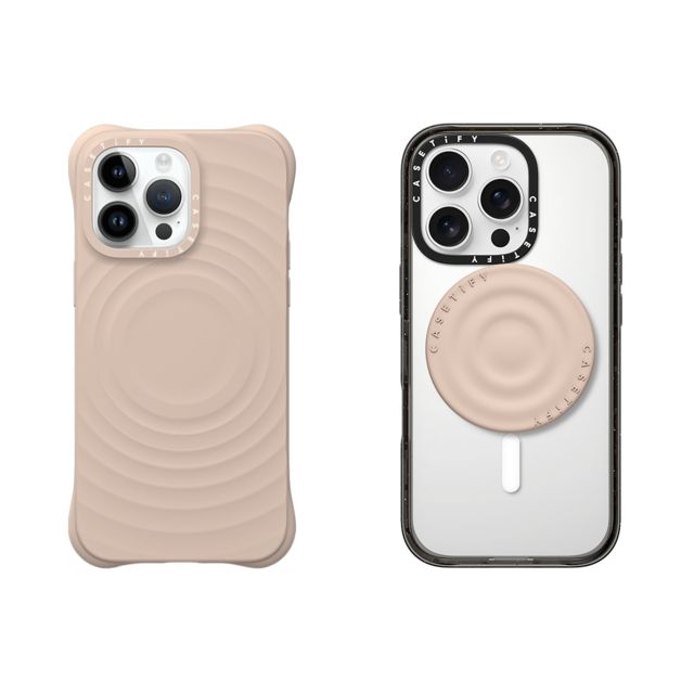 CASETiFY - セットでお得 2-in-1 Essentials Set - Ripple Case - Oat - iPhone 14 Pro Max & Snappy Ripple Grip Stand (Oat) casetify Back to School CASETiFY - セットでお得 2-in-1 Essentials Set - Ripple Case - Oat - iPhone 14 Pro Max & Snappy Ripple Grip Stand (Oat) casetify Back to School