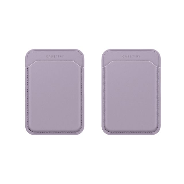 CASETiFY - Snappy Wallet Duo Set セットでお得 Snappy Wallet Duo Set - BioVeg Wallet MagSafe Compatible (Lilac/Green x2) casetify