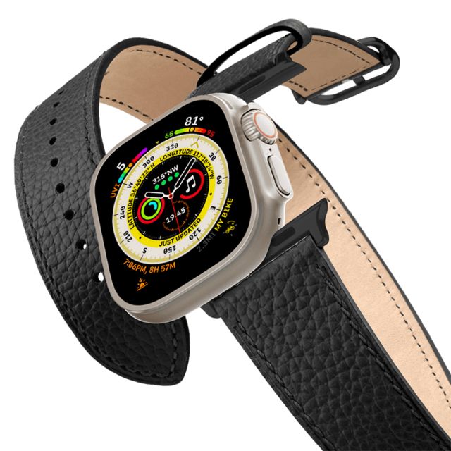 CASETiFY Apple Watch Band Ultra 3 (49mm) ブラック 2-in-1 イタリアンレザー ウォッチバンド 2-in-1 Italian Leather Band 49mm (Ultra 3) - Black casetify New iPhone CASETiFY Apple Watch Band Ultra 3 (49mm) ブラック 2-in-1 イタリアンレザー ウォッチバンド 2-in-1 Italian Leather Band 49mm (Ultra 3) - Black casetify New iPhone