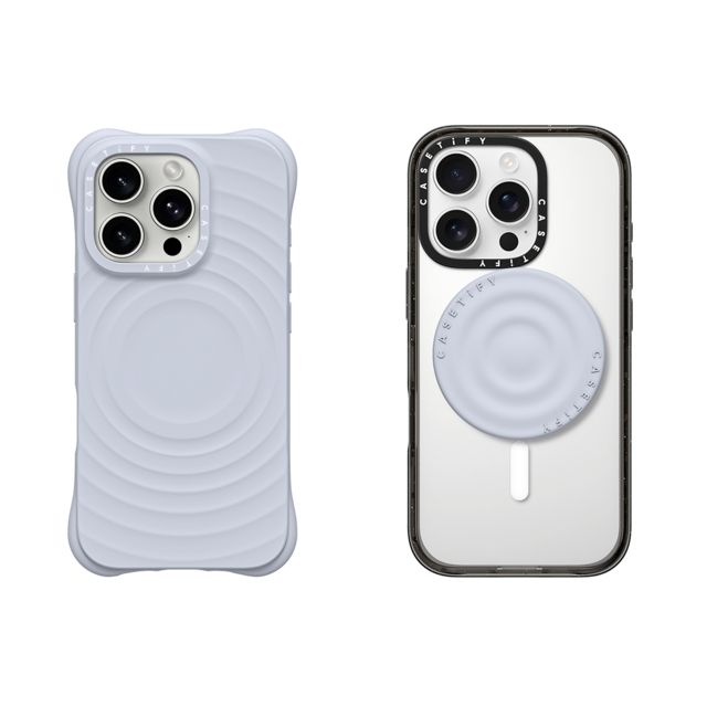 CASETiFY - セットでお得 2-in-1 Essentials Set - Ripple Case - Periwinkle - iPhone 16 Pro & Snappy Ripple Grip Stand (Periwinkle) casetify Mother's Day CASETiFY - セットでお得 2-in-1 Essentials Set - Ripple Case - Periwinkle - iPhone 16 Pro & Snappy Ripple Grip Stand (Periwinkle) casetify Mother's Day