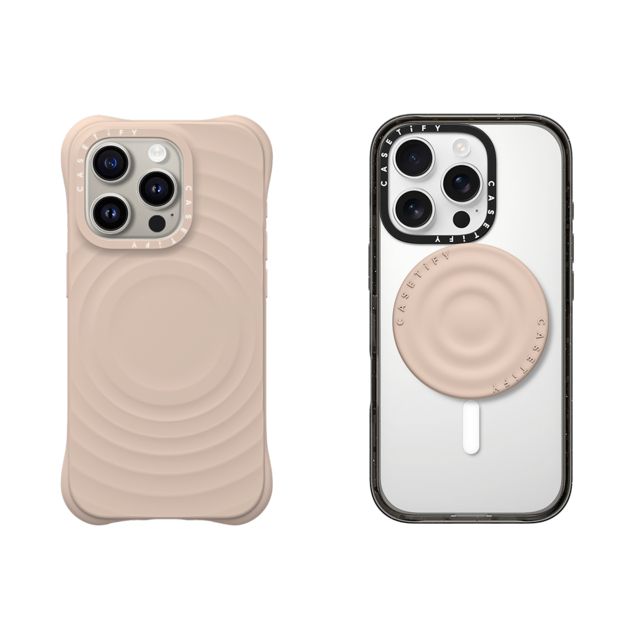 CASETiFY - セットでお得 2-in-1 Essentials Set - Ripple Case - Oat - iPhone 15 Pro & Snappy Ripple Grip Stand (Oat) casetify Father's Day CASETiFY - セットでお得 2-in-1 Essentials Set - Ripple Case - Oat - iPhone 15 Pro & Snappy Ripple Grip Stand (Oat) casetify Father's Day