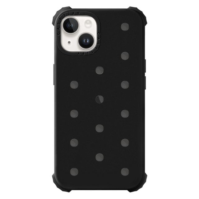 CASETiFY iPhone 14 ケース ブラック ピン ケース iPhone 14 - The Push-In Case - Black casetify