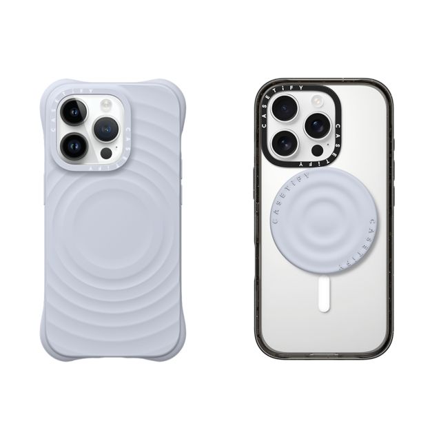 CASETiFY - セットでお得 2-in-1 Essentials Set - Ripple Case - Periwinkle - iPhone 14 Pro & Snappy Ripple Grip Stand (Periwinkle) casetify Father's Day CASETiFY - セットでお得 2-in-1 Essentials Set - Ripple Case - Periwinkle - iPhone 14 Pro & Snappy Ripple Grip Stand (Periwinkle) casetify Father's Day