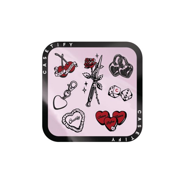 CASETiFY Sticker Pack ピンク ステッカー Tainted Love Sticker Pack casetify