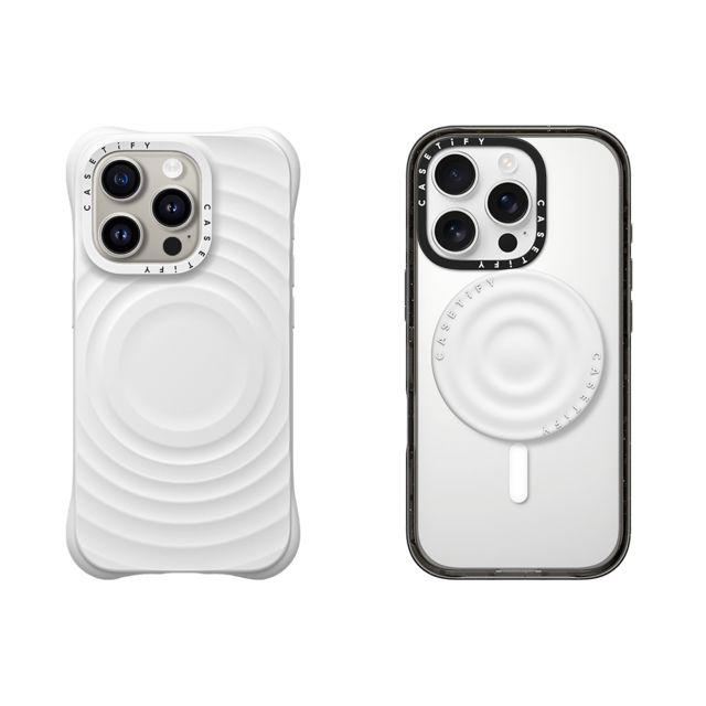 CASETiFY - セットでお得 2-in-1 Essentials Set - Ripple Case - White - iPhone 15 Pro & Snappy Ripple Grip Stand (White) casetify Mother's Day CASETiFY - セットでお得 2-in-1 Essentials Set - Ripple Case - White - iPhone 15 Pro & Snappy Ripple Grip Stand (White) casetify Mother's Day