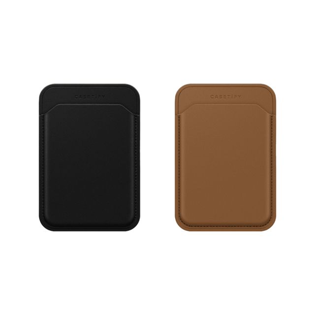 CASETiFY - Snappy Wallet Duo Set セットでお得 Snappy Wallet Duo Set - BioVeg Wallet MagSafe Compatible (Black x1 + Tan/Blue x1) casetify