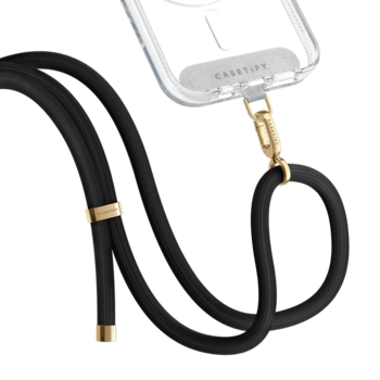 - - Rope Cross-body Strap - Black Gold (8mm)