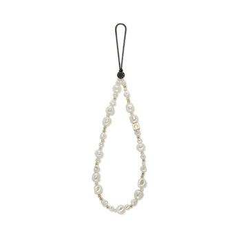 - - Pearl Phone Charm - Classic Pearl