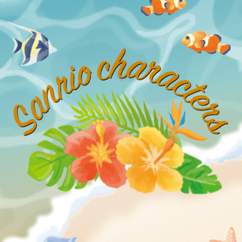 Sunkissed Sanrio characters