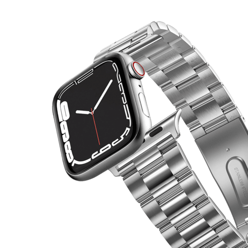 Apple Watch Series 7-9 (45mm) - Stainless Steel 3-Link Band 45mm (Series 7-9) - Silver