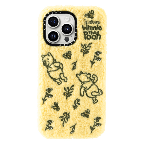 iPhone 15 Pro Max - Winnie the Pooh Teddy Tossed Floral Plush Case - iPhone 15 Pro Max