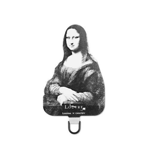 - - LOUVRE Strap Card (Black) - LA JOCONDE PORTRAIT DE MONNA LISA