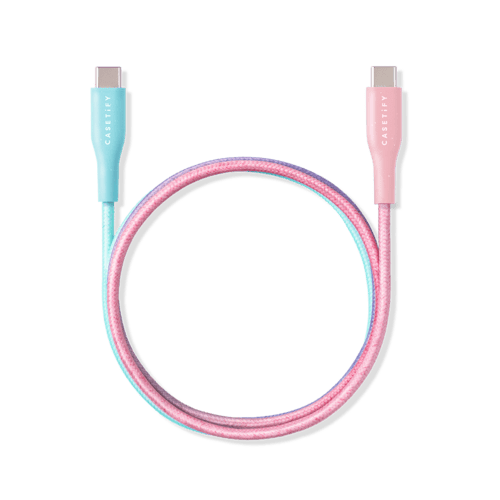 - - USB-C to USB-C Cable - Cotton Candy