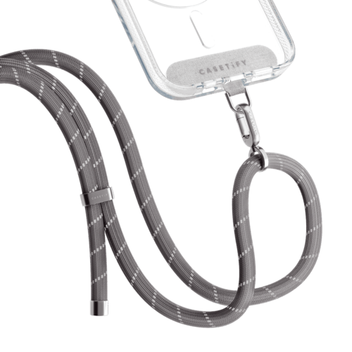 - - Rope Cross-body Strap - Charcoal (8mm)