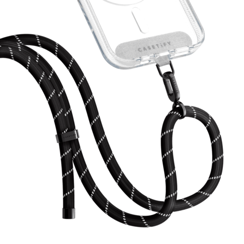 - - Rope Cross-body Strap - Black (8mm)