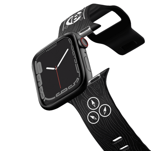 Apple Watch Series 7-9 (45mm) - ONE PIECE 25th Anniversary Watch Band 45mm (Series 7-9) - Black