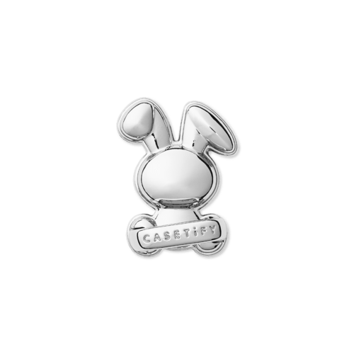 - - Bunny Charm Hook - Silver