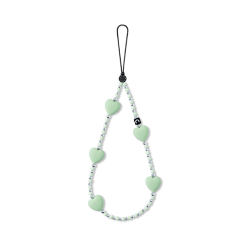 - - Heart Phone Charm - Mint Heart