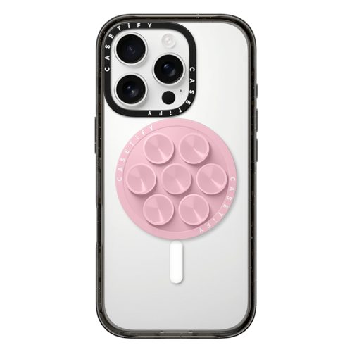 - - Snappy Snap & Stick Grip Stand MagSafe Compatible - Pink